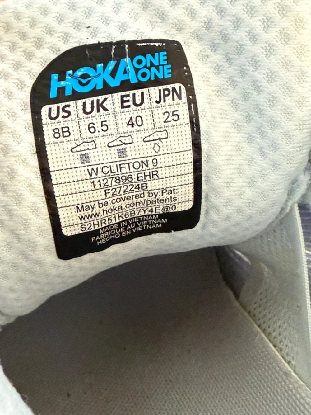 Hoka Clifton 9 Running Shoes Women’s Sz 8 Cushioned Lightweight Athletic - Picture 9 of 9